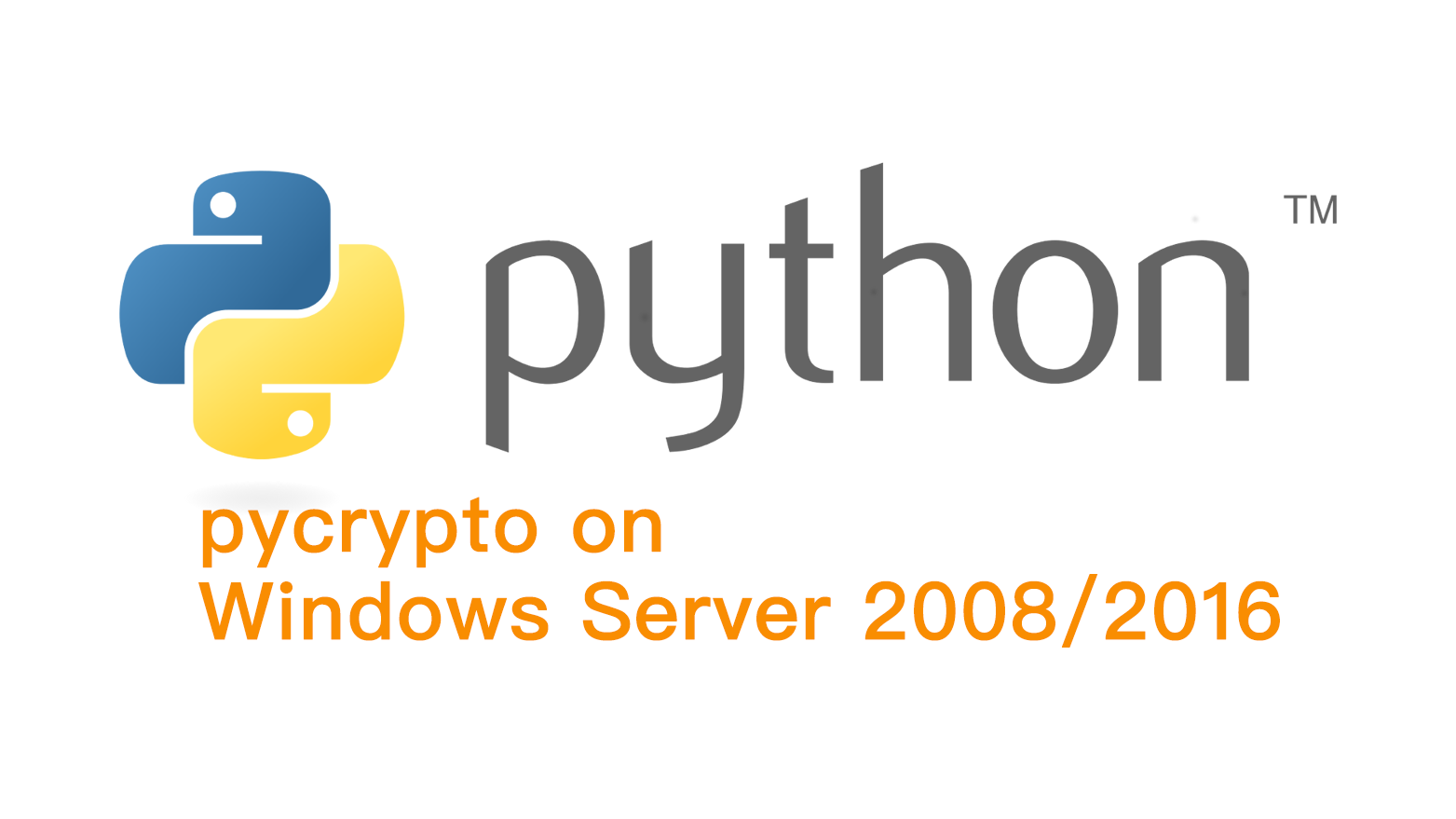 [python] pycrypto on Windows Server 2008/2016